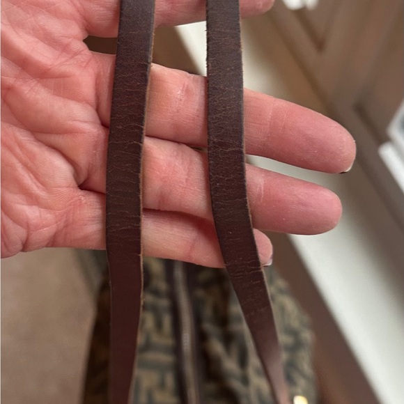 Fendi Black and Brown Monogram Tote - Picture 5 of 8